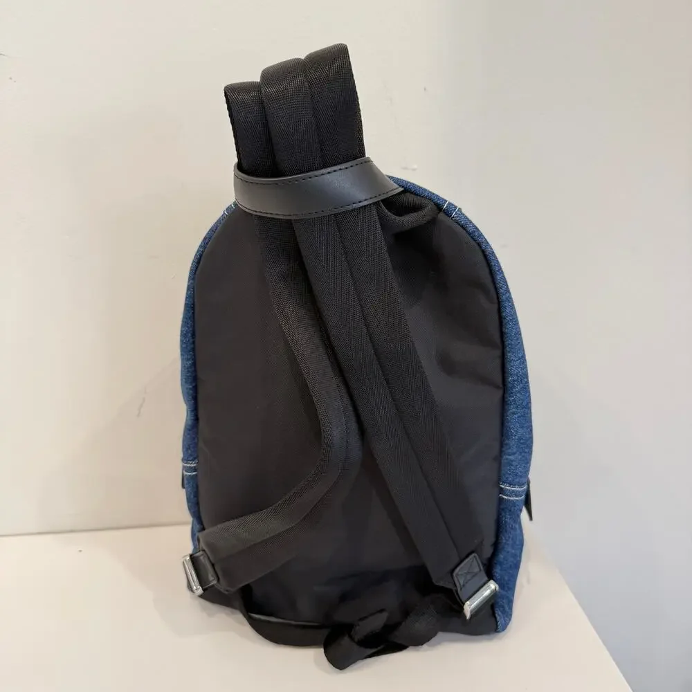 MARC JACOBS Unisex The Biker Colorblock Denim Medium Backpack